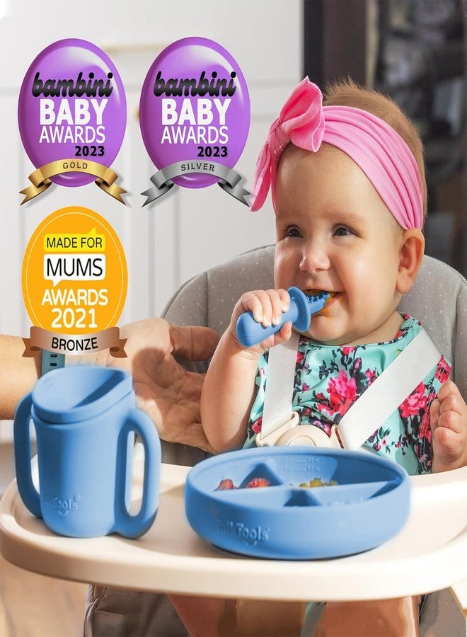 TalkTools Itsy Plate Must-Have Silicone Baby Plates with Suction | Non-Toxic Toddler Feeding Plate | Divided Portion Control Tray | BPA-Free, Easy-Clean, Travel-Friendly Baby Dishware - Made in USA - Image 5